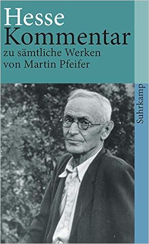 Hesse Kommentar Zu Samtlichen Werken Suhrkamp Taschenbuch Amazon De Pfeifer Martin Pfeifer Martin Bucher