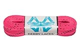 Hot Pink 84 Inch Waxed Skate Lace - Derby Laces for Roller Derby, Hockey and Ice Skates, and Boots