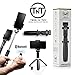 Extendable Selfie Stick, Bluetooth Remote Tripod - 4-in-1 Selfie Sticks iPhone X, 8, Plus, 7, Plus, 6, Android, Galaxy - Compact, Travel-Size, Lightweight, Professional Photos