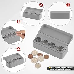 SINGARO Coin Holder for Car, Coin Change Organizer