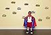 AIMIKE Superhero Stickers, Larger Superhero Theme Party Decoration Stickers, Size 8.5 Inches, Superhero Sounds Saying Cutout, 12Pcs