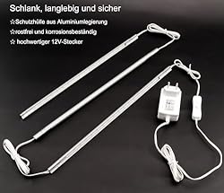 Cefrank Under Cabinet Lighting, 3pcs Linkable LED