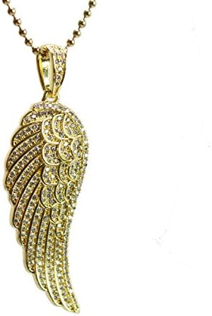 14k Gold Plated Angel Wing Charm Necklace