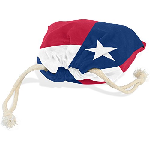 image for CoolPrintAll Texas State Flag Velvet Drawstring Gift Bag Wrap Present 