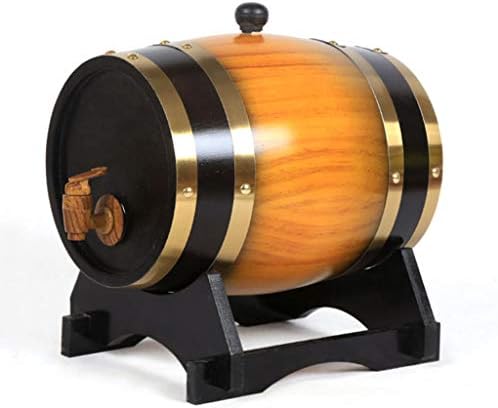 30 Liters Oak Storing Barrel Built-in Aluminum Foil Liner for Storing your own Whiskey, Beer, Wine, Bourbon, Brandy, Hot Sauce & More 1.5L