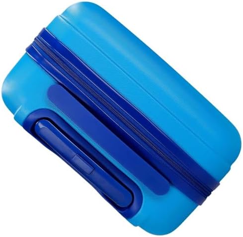 Il bagaglio a mano mimetico Simba con combinazione laterale e 4 ruote è realizzato in ABS, un materiale rigido e leggero.