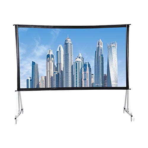 Amazon Basics Outdoor Projector Screen with Stand 169, 120Inch