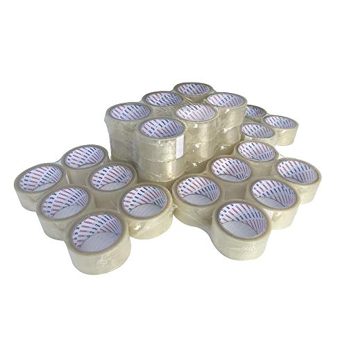 Pack of America 36 Rolls Clear Packing and Shipping Tape 110 Yards 2" 1.8 Mil Economical Adhesive Tapes for Moving Boxes, Carton Sealing, Home & Office Mailing, Commercial Warehouse Depot