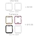 Tranesca 4 Pack 42mm Case with Built-in HD Clear Screen Protector Cover Compatible with Apple Watch Series 3 and Series 2 - (Clear+Black+Gold+Rose Gold)