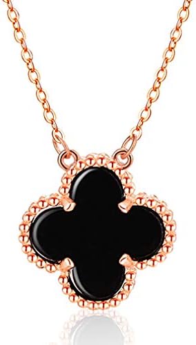 LOVESILVER S925 Sterling Silver Layered Chain Choker,Women Four-Leaf Clover, Zircon Rhinestone Necklace A Variety of Styles, The for Women Girl