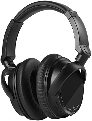 Allkeys Bluetooth Headphones Over-Ear Wireless Adjustable Hi-fi Stereo Lightweight Headset with Rechargeable Battery and Microphone for iPhone, iPad, Samsung, Sony (Black)
