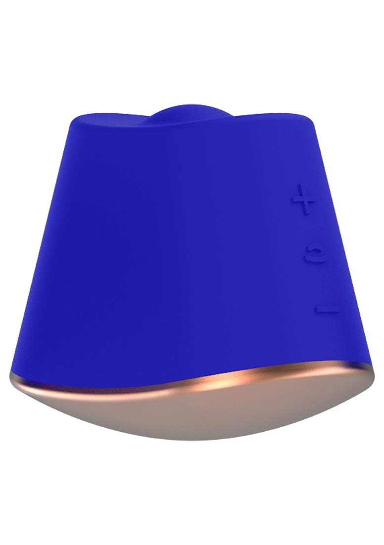 Shots Rotating & Vibrating Clitoral Stimulator, Dazzling, Blue
