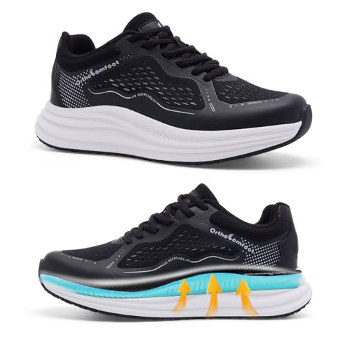 Women's Orthopedic Fashion Sneakers: Comfort High Arch Orthotic… at Amazon