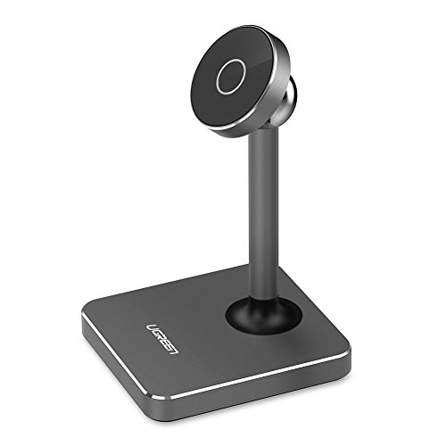 UGREEN Magnetic Desk Phone Mount Tabletop Stand Cell Phone Holder for iPhone 8, Google Pixel, Samsung, Nokia, LG Smartphone (Gray)