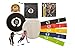 Kaizen Premium 80 Day Obsession Equipment Resistance Loop Bands and Core Sliders Set | Fitness Gear for Full Body Workout at Home | 100% Natural Latex Bands | Double-Sided Gliding Discs