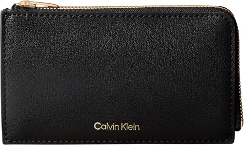 Donna Porta Carte Logo Cardcase con Zip, Nero (Black/Toasted Coconut), Taglia Unica