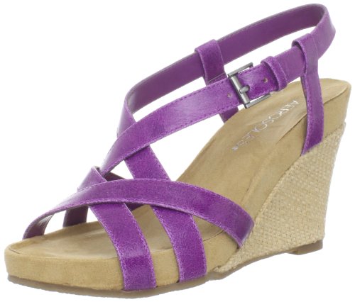 aerosoles lilac plush wedge sandals