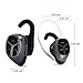 Gaoye T9 Wireless Bluetooth V4.1 Headphones/Earbuds/Earphones/Earpieces HD Stereo with Microphone Noise Cancelling for iOS, Android Cell Phone and Bluetooth Devices - Black