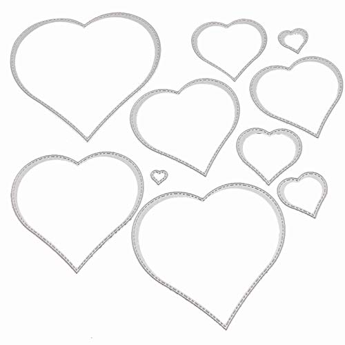 Heart Cutting Dies Shape Embossing Stencil for Scrapbooking, Card Making, Invitation Card, Birthday Card, DIY Craft (Heart) - Thumbnail 4