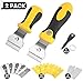 Mlife 2 PCS Multi-Purpose Razor Scraper Set - Utility Scraper Set With 17 Extra Blades, Adjustable Length Handle, Cleaning Tool for Window Wall Tile, Ideal Stripping Tools Label Sticker Decal Removal