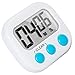 6 Pack Small Digital Kitchen Timer Magnetic Back And ON/OFF Switch,Minute Second Count Up Countdown