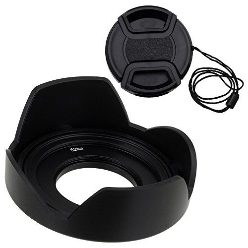 Fotodiox Reversible Flower Hood for Olympus M.Zuiko Digital ED 14-42mm f/3.5-5.6 EZ Kit Lens - Detachable Tulip Lens Hood with Inner Pinch Cap for Micro Four Thirds Digital Camera