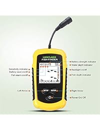 LUKCY Wired Fish Finder Sonar Sensor Transductor Buscador de profundidad de agua Buscador portátil de peces para la pesca