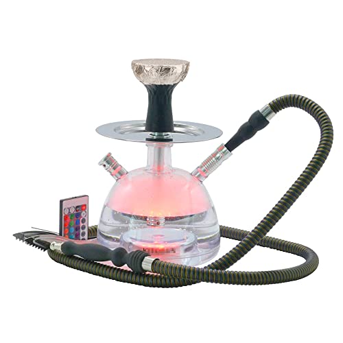 Acrylic Hookah Set with Everything, Micro Bubble Sheesha Hookah Led