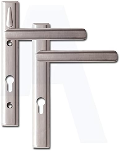 Loxta Stealth Double Locking Upvc Door Handle - Euro External (122mm, Polished Silver)