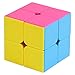 2x2 Cube Stickerless, No Fall Apart for All Ages & Beginners, More Smoothly Than Original 2x2 Cube