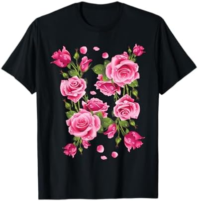 Amazon.com: Women's Cute Graphic Rose Tops I Cute Red Rose T-Shirt