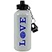 Personalized LOVE VOLLEYBALL Sports Team Aluminum White Finish 20 Ounce 600ML Sport Water Bottle Gift