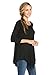 Frumos Womens Tunic For Leggings Round Neck Top Black 3XL