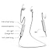Sunbona Waterproof Headset Bluetooth Universal Wireless Sports Jogging Stereo Earphone for iPhone iPad iPod Samsung Galaxy and More (White)