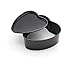 Astra Gourmet Set of 2 Mini Non-Stick Heart Springform Pan,4 by 2-Inch