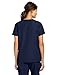 WonderWink Women's Charlie 5 Pocket Y-Neck Wrap Top, Navy Solid, Small