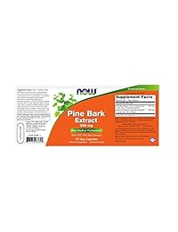 Cápsulas vegetales con extracto de corteza de pino, de NOW Foods (0.008 onzas), 1, 1