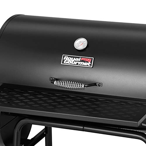 Royal Gourmet BBQ Charcoal Grill with Offset Smoker, 30'' L, New
