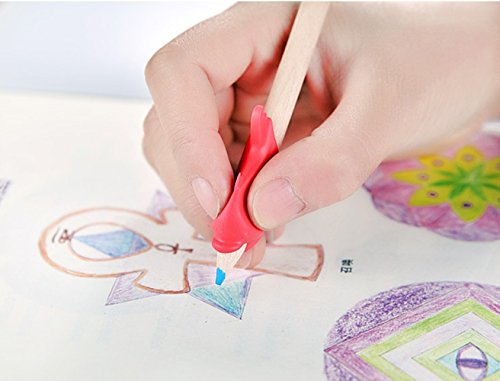QICI 12 Pieces Children Grips Pen Posture Correction Tool,Holder Pen Writing Aid Grip Posture Correction Tool for Pencils