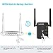 WiFi Range Extender Repeater, Latest 5GHz & 2.4GHz Dual Band 1200Mbps WiFi Repeater Wireless Signal Booster, 360 Degree Full Coverage WiFi Extender Signal Amplifier (300Mbps)