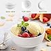 MEKY 18 Ounces White Bowl Set, Cereal, Soup, Salad Bowls Service for 6, Lightweight Bowl 5.5'' Gift Pack 4