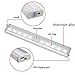 LED Cabinet Lights, Tinkin Light USB Rechargeable Wireless PIR Motion Sensing Light Bar with Magnetic Strip Wall Light
