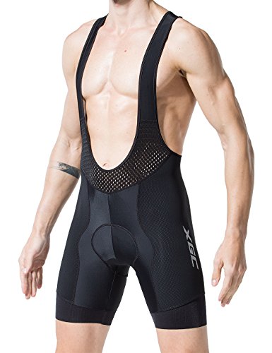 image for XGC Men's 4D Padded Cycling Bib Shorts Cycle Bike Bicycle Shorts Tight
