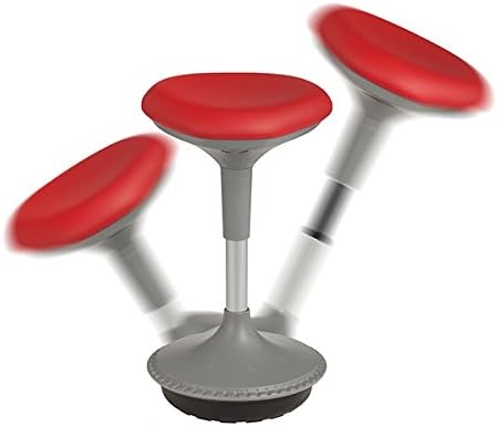 School Outfitters LNT-RIA3052RD-SO Adjustable-Height Active Learning Stool, Red - Image 4