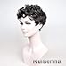 RUISENNA Afro Curly Hair Wigs for Black Woman Short Kinky Hair 100% Heat Resistant Fiber Synthetic Wig