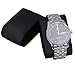 SONGMICS Mens Watch Box 12 Slots Large Luxury Carbon Fiber Display Case with Metal Buckle Black UJWB302H
