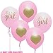 Baby Shower Decorations for Girl - Includes Matching 'Its A Girl' Banner & Balloons, Cute Photo Booth Props, Pink & White Flower Decor, and More! Perfect All in One Decoration Bundle
