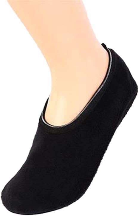 Amazon Co Jp 虹色蝶 ルームソックス 室内履き 靴下 厚手 秋冬 防寒 暖かい 滑り止めつき ユニセックス 部屋 オフィス 事務用 来客用 冬小物 無地 黒 17 cm ホーム キッチン