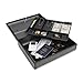 MMF Industries Steelmaster Elite Security Case with Keyed Lock, 4.125 x 11.75 x 14.75 Inches, Charcoal Gray (2217020G2)