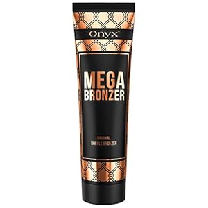 Onyx-Mega-Bronzer-Advanced-Indoor-Tanning-Lotion-Double-Bronzing-Power-Peach-Pomegranate-Coffee-Coconut-Oil-Vitamins Onyx Mega Bronzer Double Bronzing Tanning Cream for Sunbeds - White Bronzer - Tan Enhancer & Intense Moisturiser